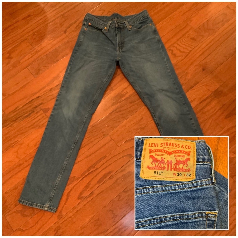 Levi's 511 Slim Straight Jeans in Faded Blue
